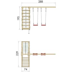 Jungle Gym 2-Climb Module 200 lisämoduuli