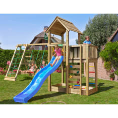 Jungel Gym Mansion 2.1, Climb Module, sininen liukumäki, leikkitorni