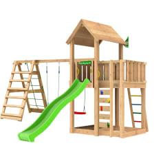 Jungle Gym Mansion 2.1, Climb Module, vihreä liukumäki, leikkitorni
