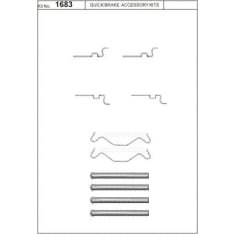 OJD Quick Brake OJD-109-1683 Jarrupalojen asennussarja
