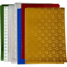 Holographic Paper, A4, 210x297 mm, 120 g, 8 ass sheets/ 1 pack