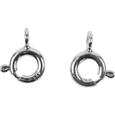 Creativ Company sterling-hopea 6mm jousirengaslukko
