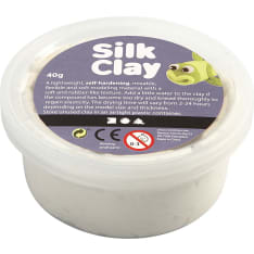 Silk Clay 40 g valkoinen muovailuvaha