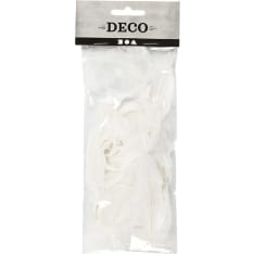 Goose feathers, round, white, L: 5-8 cm, 3 g/ 1 pack