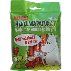 Moomin Raspberry Pear 8x15g fruit bar