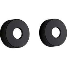 Damixa 13643.61 3/4" matt black cover plates