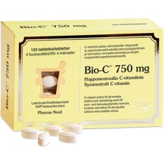 Pharma Nord Bio-C 750 mg 120 kaps.ravintolisä.