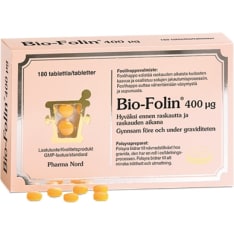 Pharma Nord Bio-Folin Bio-Folin 400 µg 180 tabl. ravintolisä