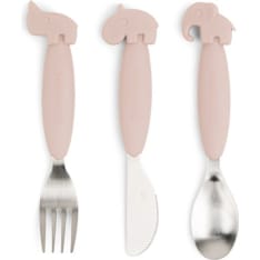 Done By Deer Deer Friends Easy-Grip cutlery set
