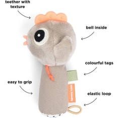 Done by Deer Sensory Rattle Tiny farm Sand