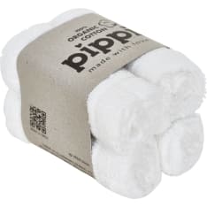 Pippi White kasvopyyhe 4-pack