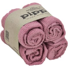 Pippi Old Rose kasvopyyhe 4-pack