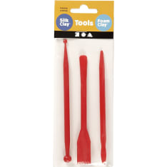 Modelling Tool, red, L: 14,5 cm, 3 pc/ 1 pack