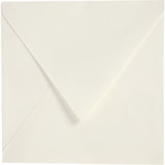 FOCUS ENVELOPE 160X160 RAW WHITE 120G 50 PCS