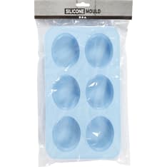 Silicone mould, H: 2,5 cm, L: 28 cm, W: 16 cm, hole size 7,8 x 6,1 cm, 100 ml, 1 pc