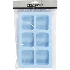 Silicone mould, H: 2,5 cm, L: 26 cm, W: 15,5 cm, hole size 7 x 5,9 cm, 100 ml, 1 pc