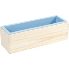 Silicone mould in a wooden box, H: 8 cm, L: 27,5 cm, W: 8,6 cm, 1500 ml, 1 pc