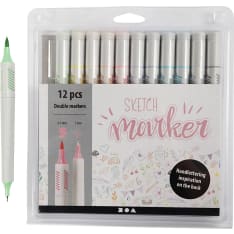 Creativ Company Pastel 12pcs/pk Sketch Markers
