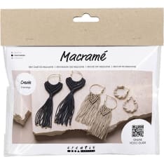 Creativ Company Makramee Korvarenkaat mini askartelusetti