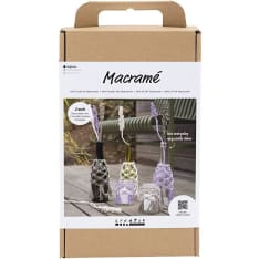 Creativ Company Makramee Lasikoristelu askartelusetti