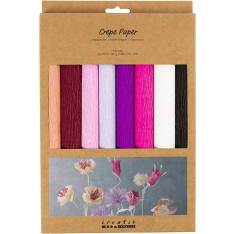 Creativ Company purple/pink shades crepe paper