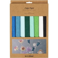 Creativ Company green/blue shades crepe paper