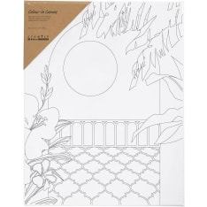 Creativ Company Aurinkoinen parveke 24x30cm printtikuvioitu maalauspohja
