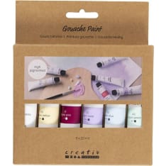 Creativ Company pastel colours 6 x 20 ml gouache paint