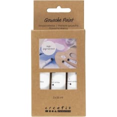Creativ Company white 3 x 20 ml gouache paint