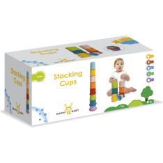 Happy Baby Rainbow Stacking Cups 8-osainen pinottavat kupit