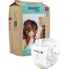 Bambo Nature 5, 12-18 kg 22 kpl teippivaippa paperipakkaus