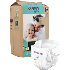 Bambo Nature 6, 16+ kg 20 kpl teippivaippa paperipakkaus