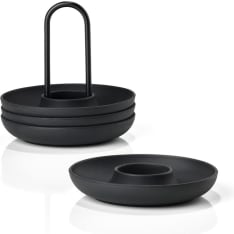 Zone 4-piece egg cup and stand