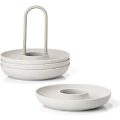 Zone 4-piece egg cup and stand