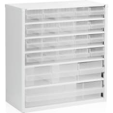 Raaco C7 24-piece white multi-container