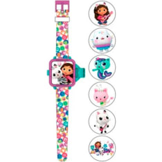 Accutime Gabbys Dollhouse lasten rannekello projektorilla