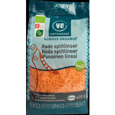 Urtekram Luomu 400g punainen linssi