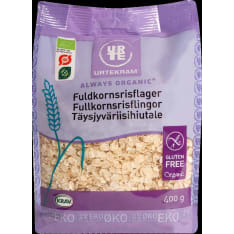 Urtekram Luomu 400g Täysjyväriisihiutale