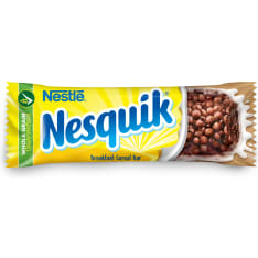 Nestlé Nesquik 25 g viljapatukka täysjyvävehnällä, maitopohjalla ja kaakaolla