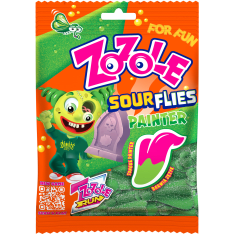 Mieszko Zozole Halloween Sour flies painter blue raspberry flavoured sweets 75 g