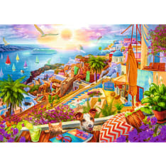 TREFL Santorini Kreikka 1000p Premium Plus Palapeli