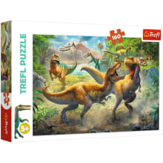 Trefl Dinosaurs Fighting Tyrannosaurs 160p palapeli