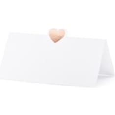 Rose gold heart Place card 10 pcs