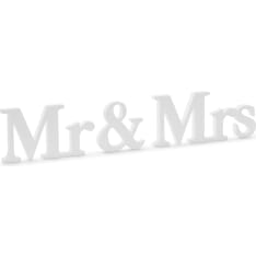 Mr & Mrs 9,5 cm puiset kirjaimet