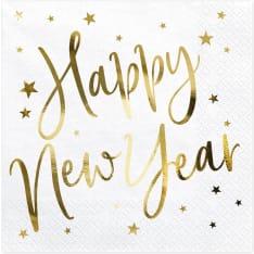 Happy New Year napkin