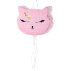 Pull Piñata cat pink