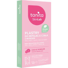 Tanita body Depilation Wax Strips Cica & Squalane hoitavat kylmävahaliuskat vartalolle 12 kpl