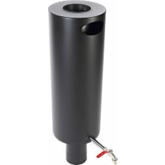 Jeremias 25l musta pyöreä piippusäiliö 115mm