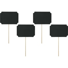 PartyDeco Chalk board 4 pcs Place card