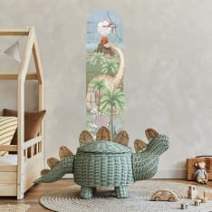 Pastelowe Dinosaurukset 147cm pituusmitta-sisustustarra